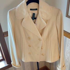 Lauren Ralph Lauren Elegant Cream Pea Coat